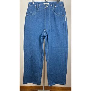 Connor McKnight Relaxed Fit Jeans Wide Leg Denim Dark Blue 30